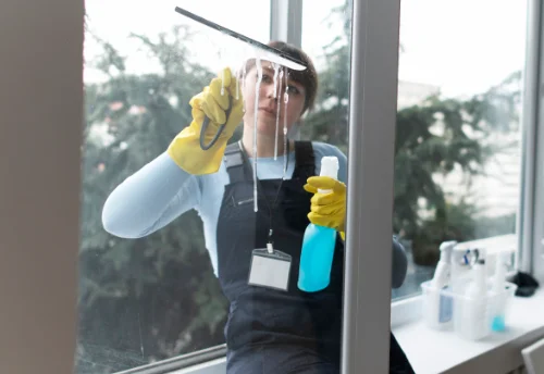 Nettoyage de vitres intérieures et extérieures à Heutrégiville